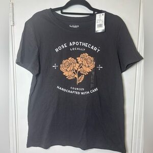 Gray Rose Apothecary Graphic T-Shirt Schitt’s Creek Women Size Large